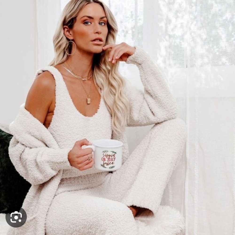 Vici/Cozy Casual Frost Filled Fuzzy Knit Pants